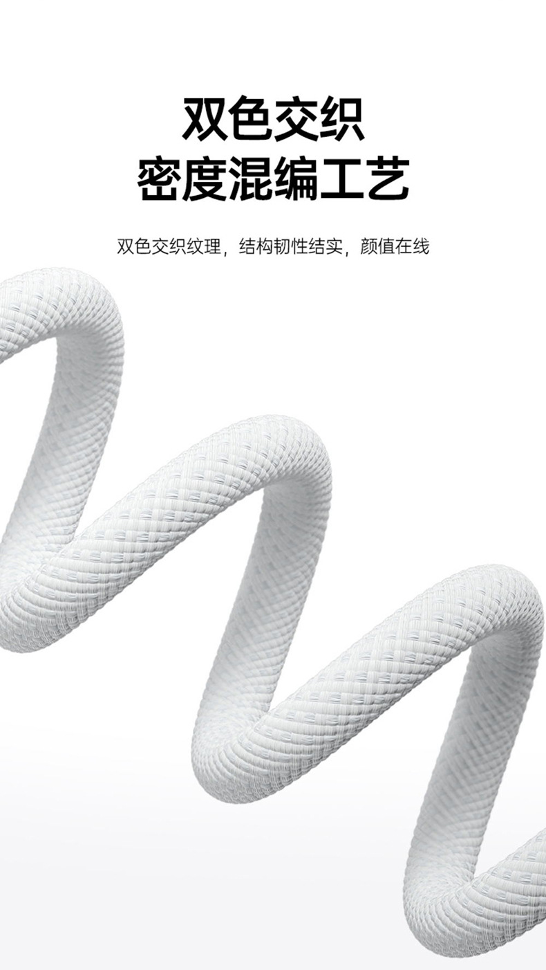 适用于苹果15全兼容2米双type-c编织PD60W数据线iphone15快充线详情10