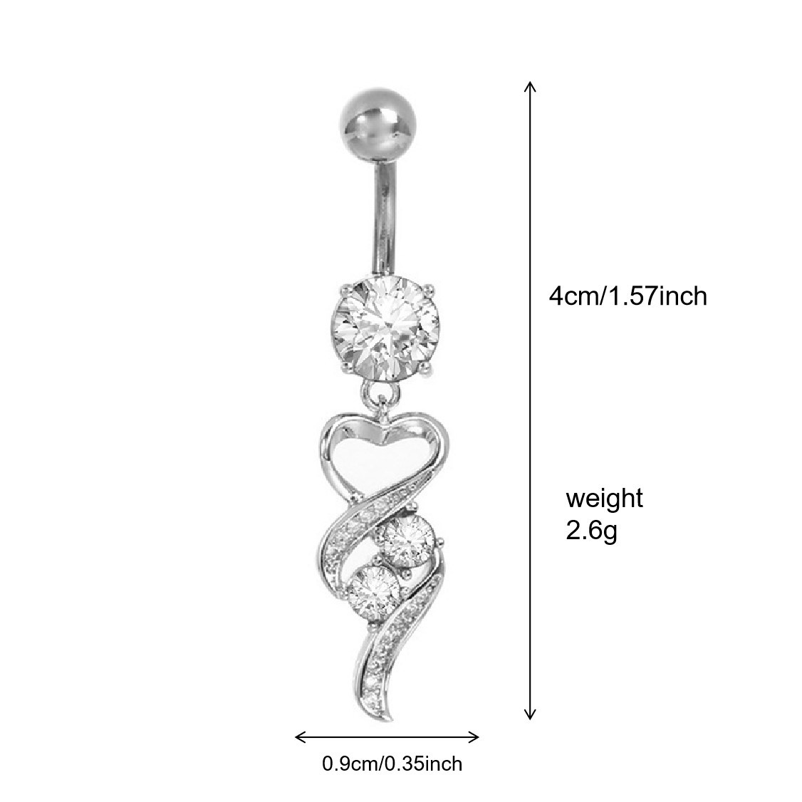 人体穿刺饰品肚脐钉跨境热卖肚脐环欧美经典肚脐扣批发厂家脐钉详情15