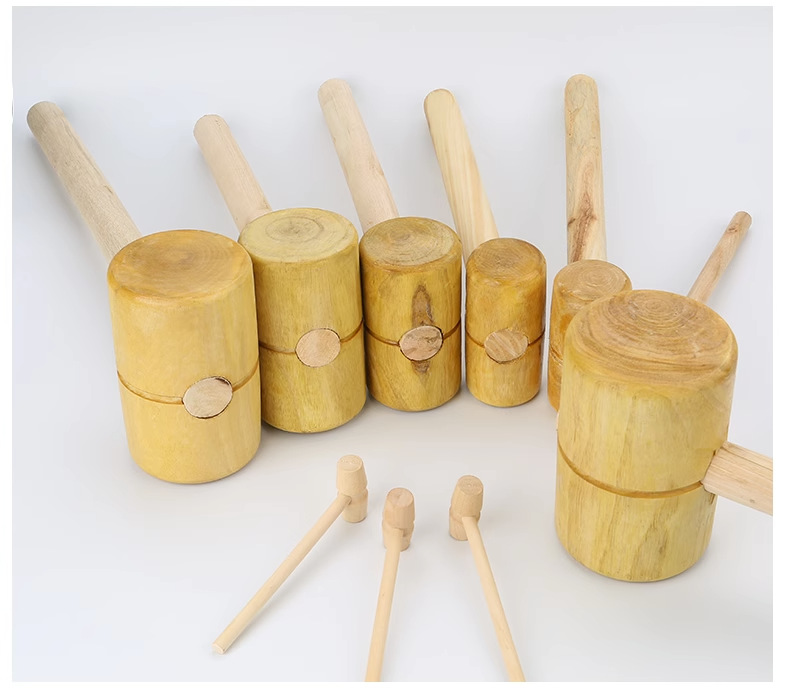 Wooden hammer, solid wood, round head small wooden hammer, wooden mallet, hard wood hammer, wooden rod hammer, back hammer, large wooden hammer, small 木棰 pic 10