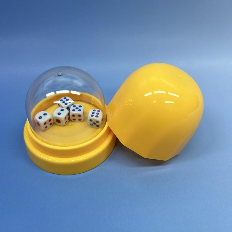 带透明罩筛盅酒吧KTV色盅色子摇甩盅筛子盅骰盅娱乐骰子骰盅套装详情9