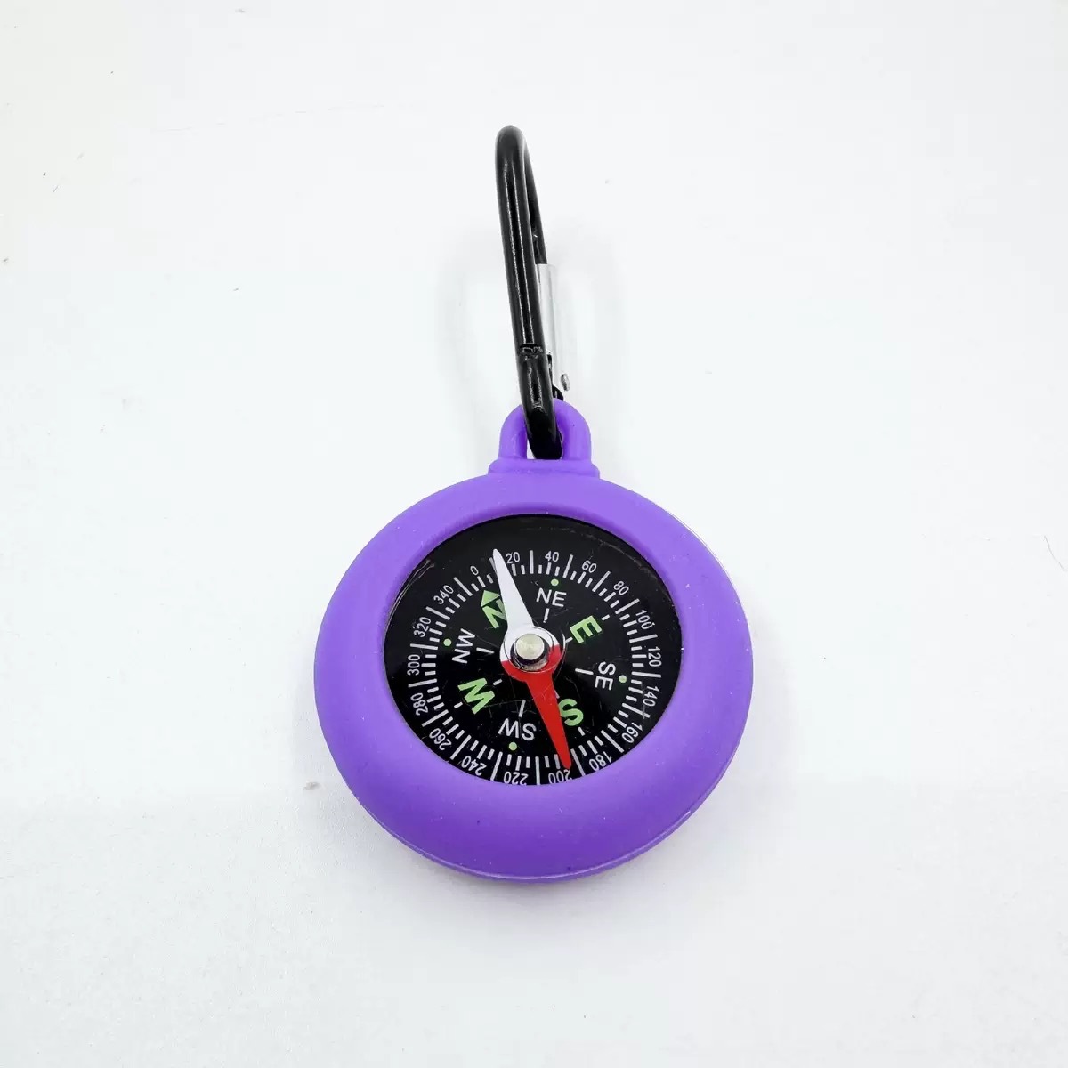 厂家供应新款挂扣配件指南针带扣橡胶彩色硅胶材质指南针详情10