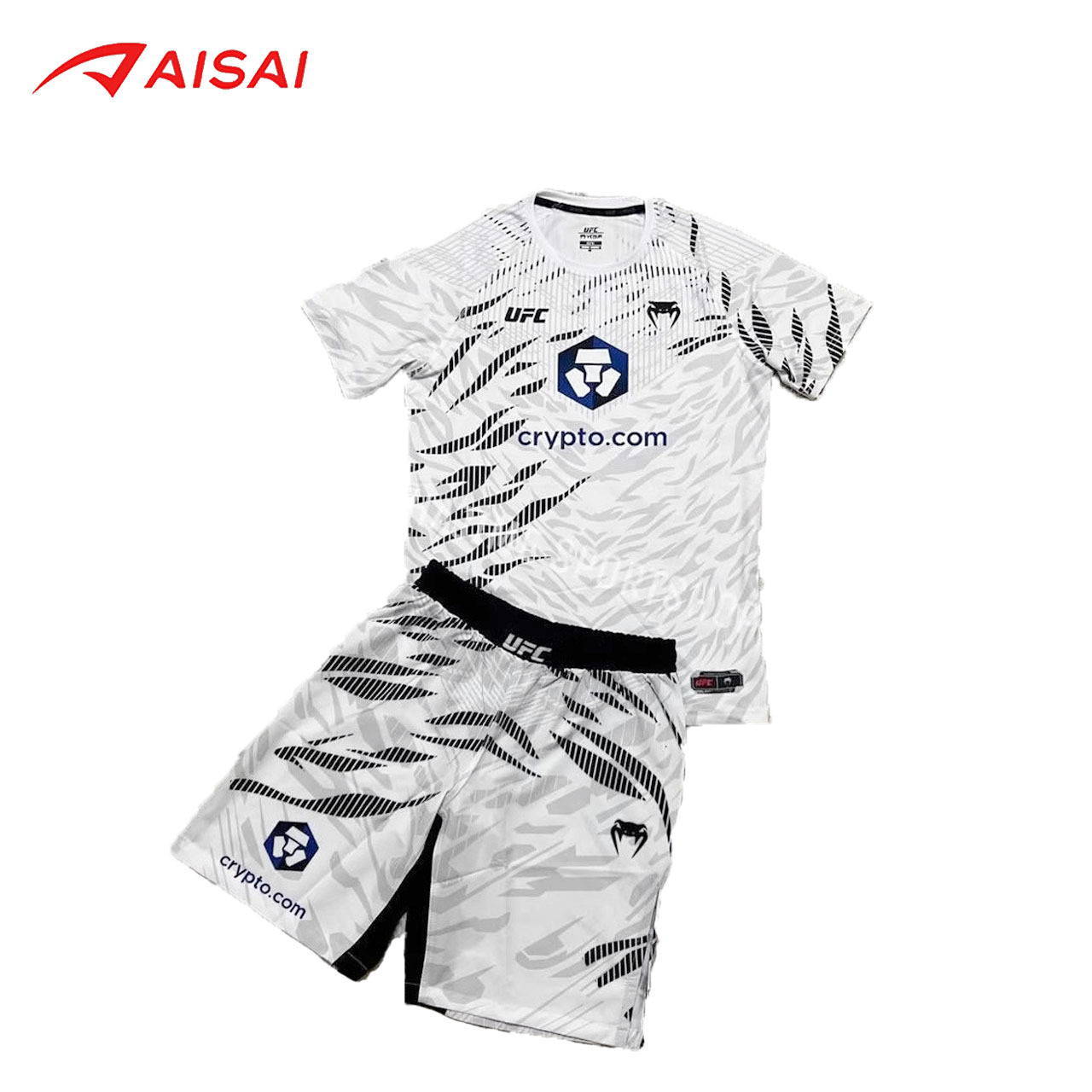 新款搏击格斗泰拳MMA训练服男女运动健身UFC短袖短裤拳击服散打套详情2