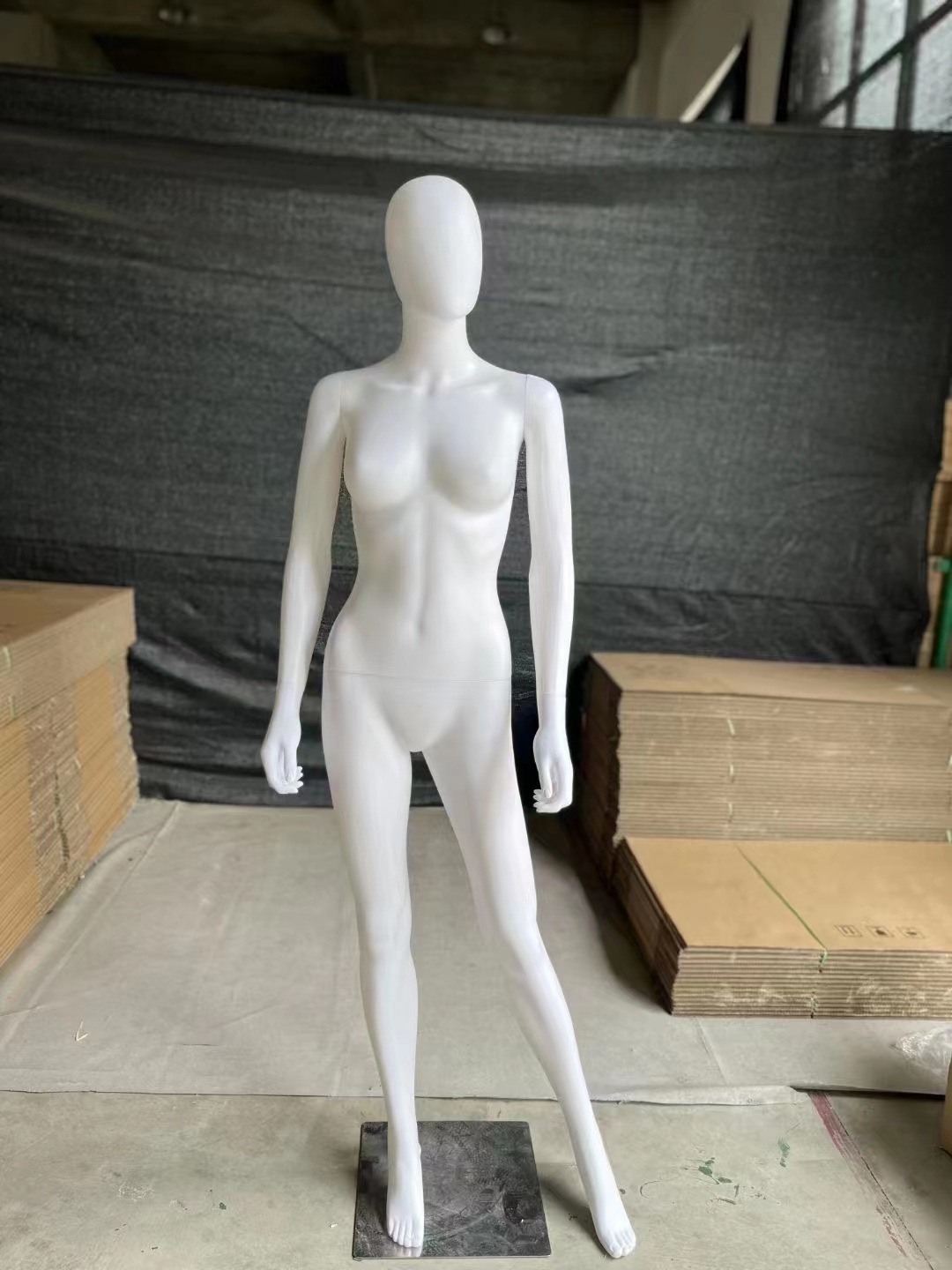 塑料模特白色人体模特女全身模特服装模特道具假人模特橱窗展示架详情8