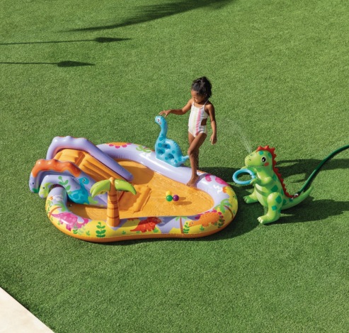 intex 56139沙漠恐龙喷水滑梯公园水池 喷水儿童水池 夏日游泳池详情8