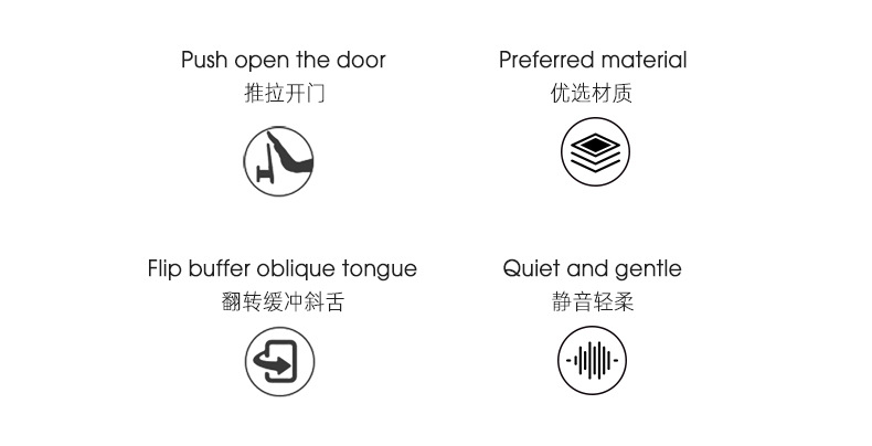 高档极简风房门锁直推门锁室内卧室实木门分体锁家用通用型门把手详情2