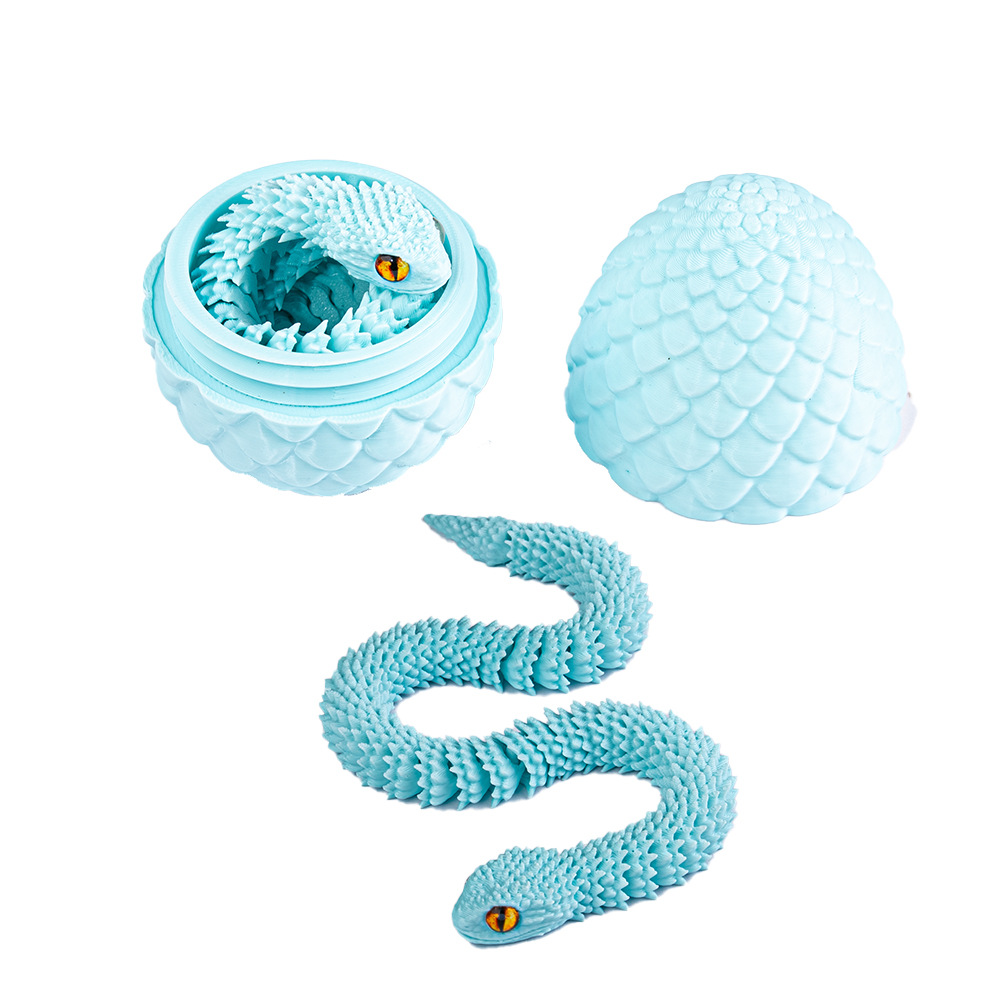 3d打印蛇蛋蝰蛇蛋龙蛋关节可活动摆件玩具模型详情6