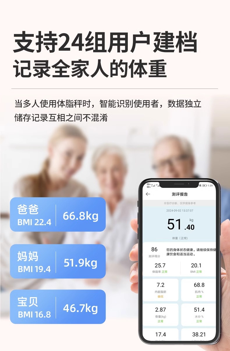 厂家批发代发智能体脂秤体重秤家用精准人体秤电子称健康秤脂肪秤详情25