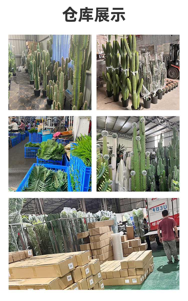 Grandes simulaciones nórdicas de cactus macetas escenas del desierto tropical bonsái decorativo simulaciones de plantas simulaciones de hadas columnas pic 28