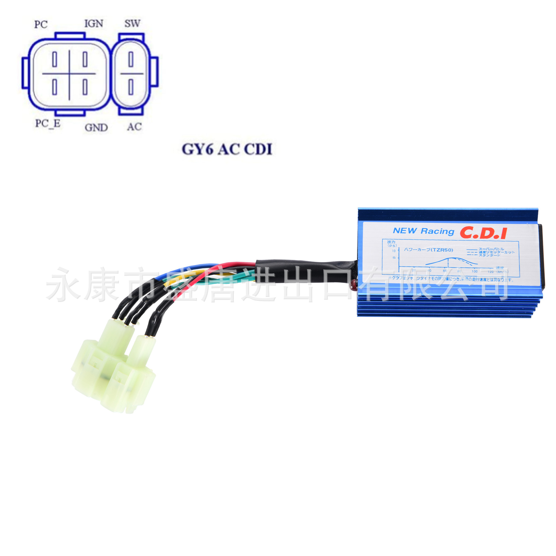 GOOFIT 6-pin AC ignition racing CDI is compatible with GY6 50cc, 150cc and 250cc ATV scooters pic 4