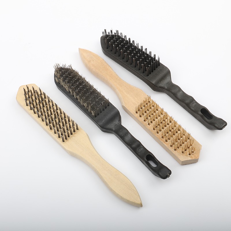Wholesale of wooden handle steel wire brushes, rust removal brushes, fish scale brushes, grinding, rust removal, polishing and cleaning tool brushes from the manufacturer pic 8