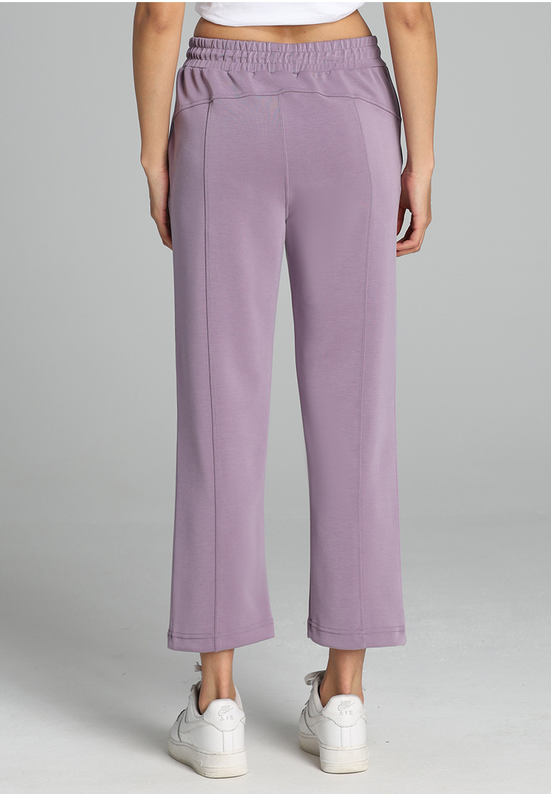 莫代尔七分裤Softstreme瑜伽运动休闲直筒裤阔腿显瘦宽松高腰女裤详情26