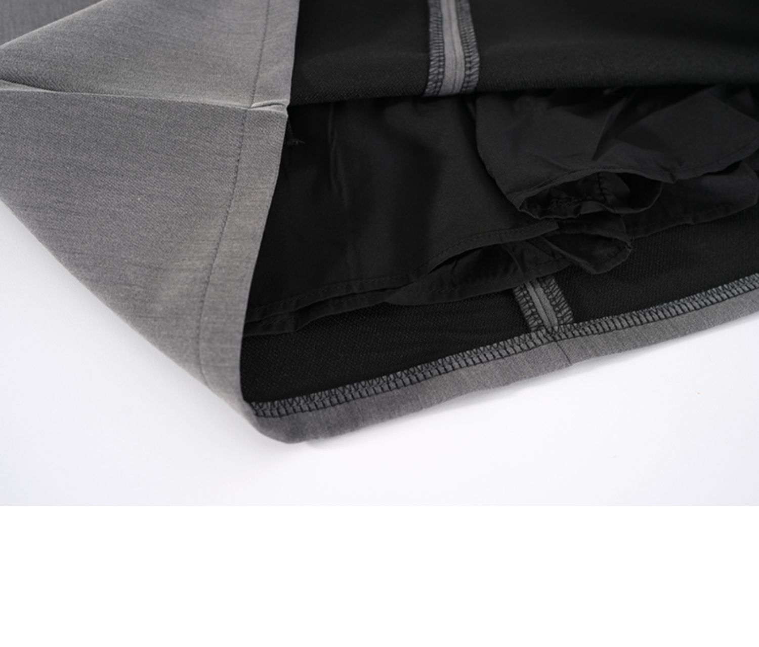 灰色学院风西装半身裙女春秋2024新款高腰a字短裙气质显瘦包臀裙详情21