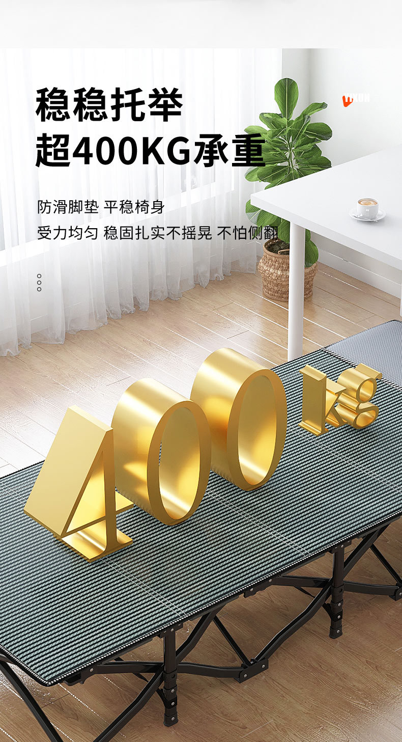 折叠床单人床办公室午睡床家用躺椅成人户外便携行军床简易陪护床详情8