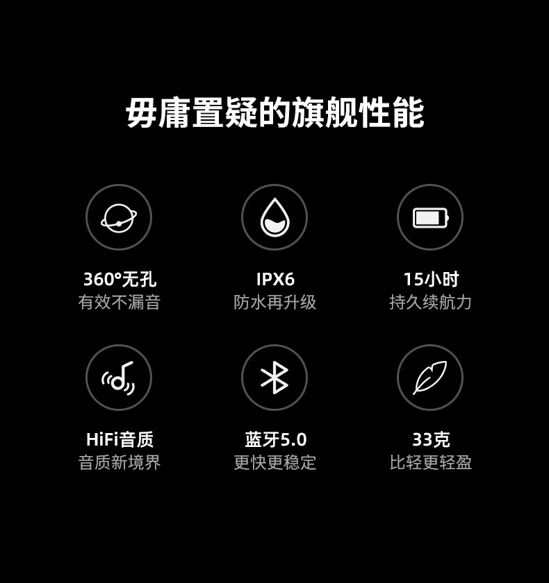 The best-selling x7 True Bone Conduction Bluetooth headphones are in-ear running sports wireless headphones with non-in-ear bone sensing pic 9