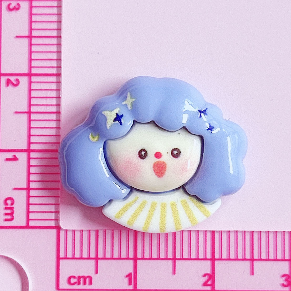 Design illustration, doll head decoration accessories, diy hair ornaments, pendants, accessories, handcrafted creative material stickers pic 17