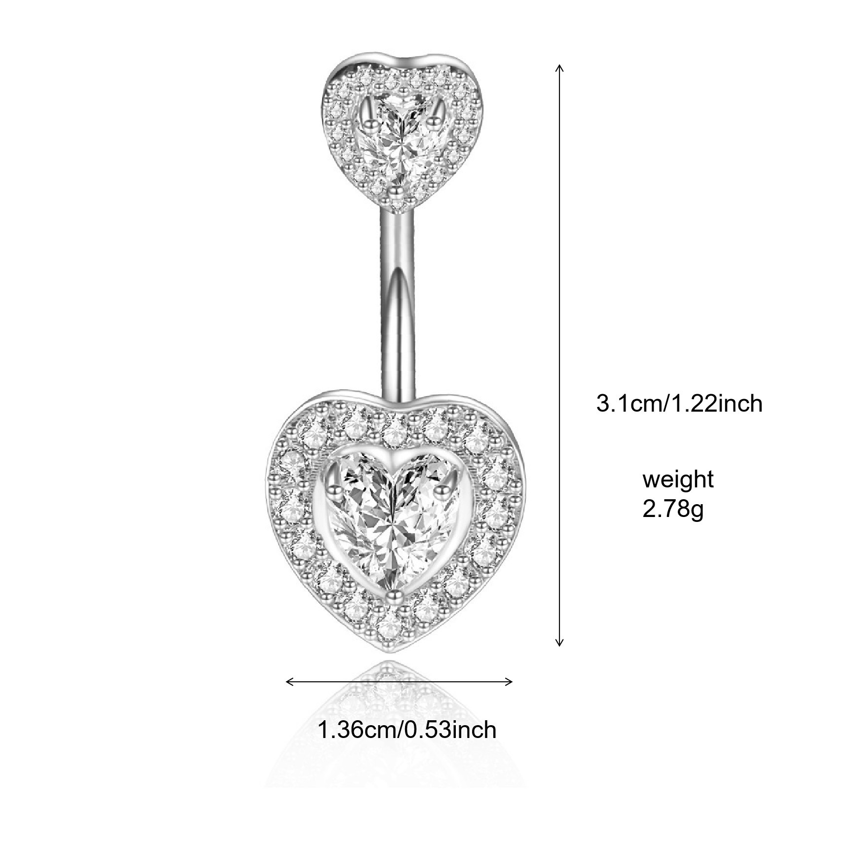 人体穿刺饰品肚脐钉跨境热卖肚脐环欧美经典肚脐扣批发厂家脐钉详情11