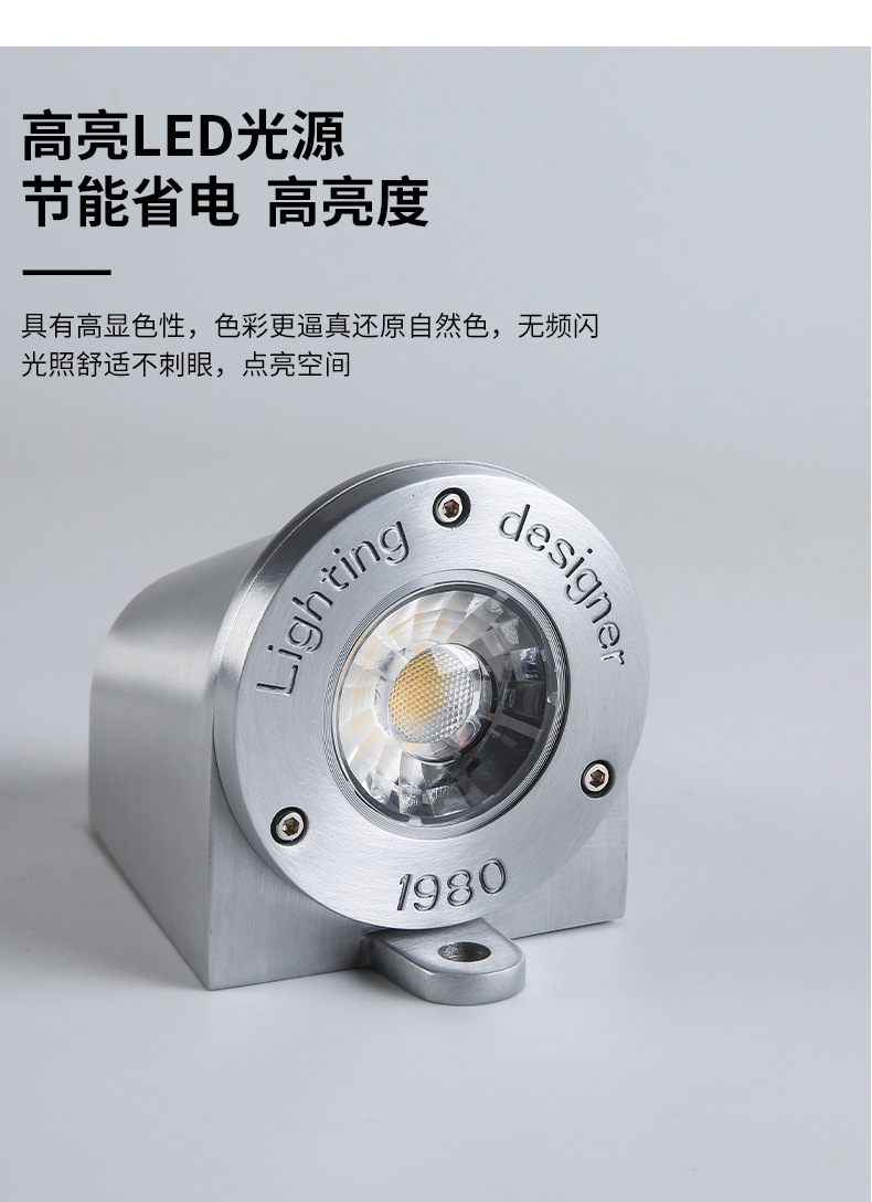 工业风loft户外门头中古室内外走廊入户阳台充电射灯铸铝马蹄壁灯详情4