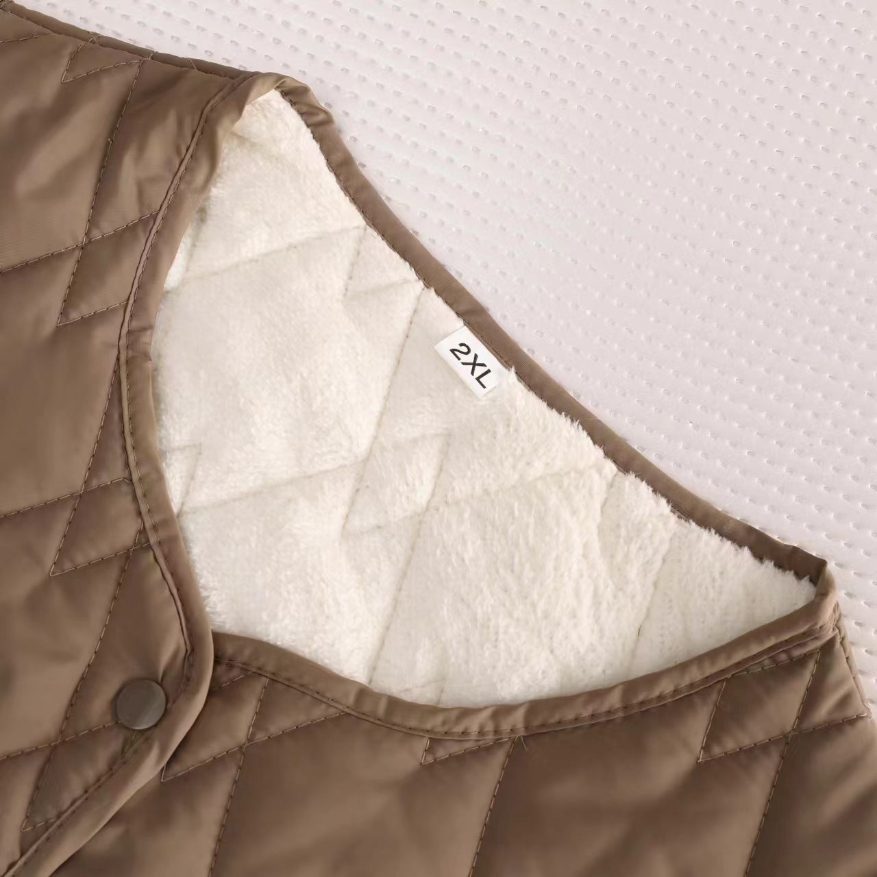 Invierno nuevo estilo mujer más de terciopelo desgaste exterior chaleco calor diseño espesado cómodo interior de felpa sin mangas clip de caballo anti-running material de algodón otra clasificación aplicable pic 8