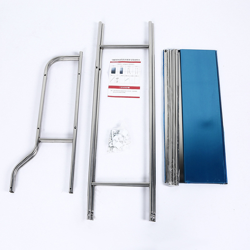 Customized bathroom floor shelves, washing machine washbasin storage racks, toilet washroom no need for drilling pic 3