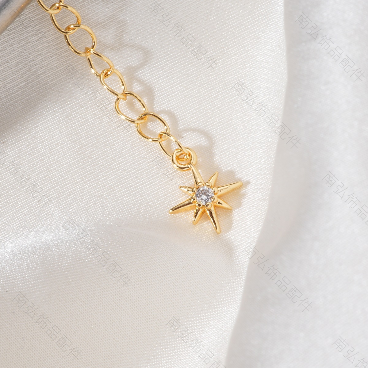 18k color-preserving copper gold-plated pearl necklace, extension chain spring buckle, high-end lobster buckle, DIY handmade jewelry accessory pic 12