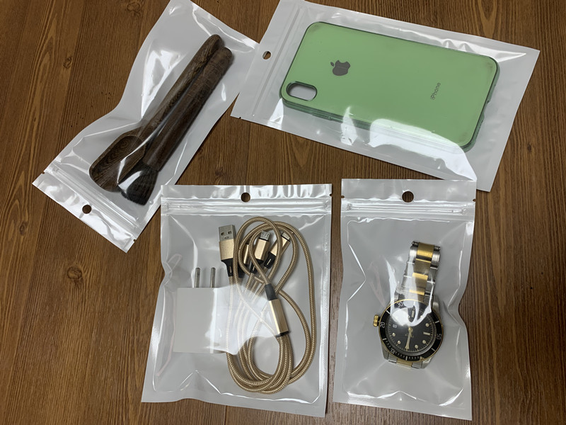 珠光袋阴阳自封袋半透明塑料首饰品礼品袋手机壳数据线拉链包装袋详情15