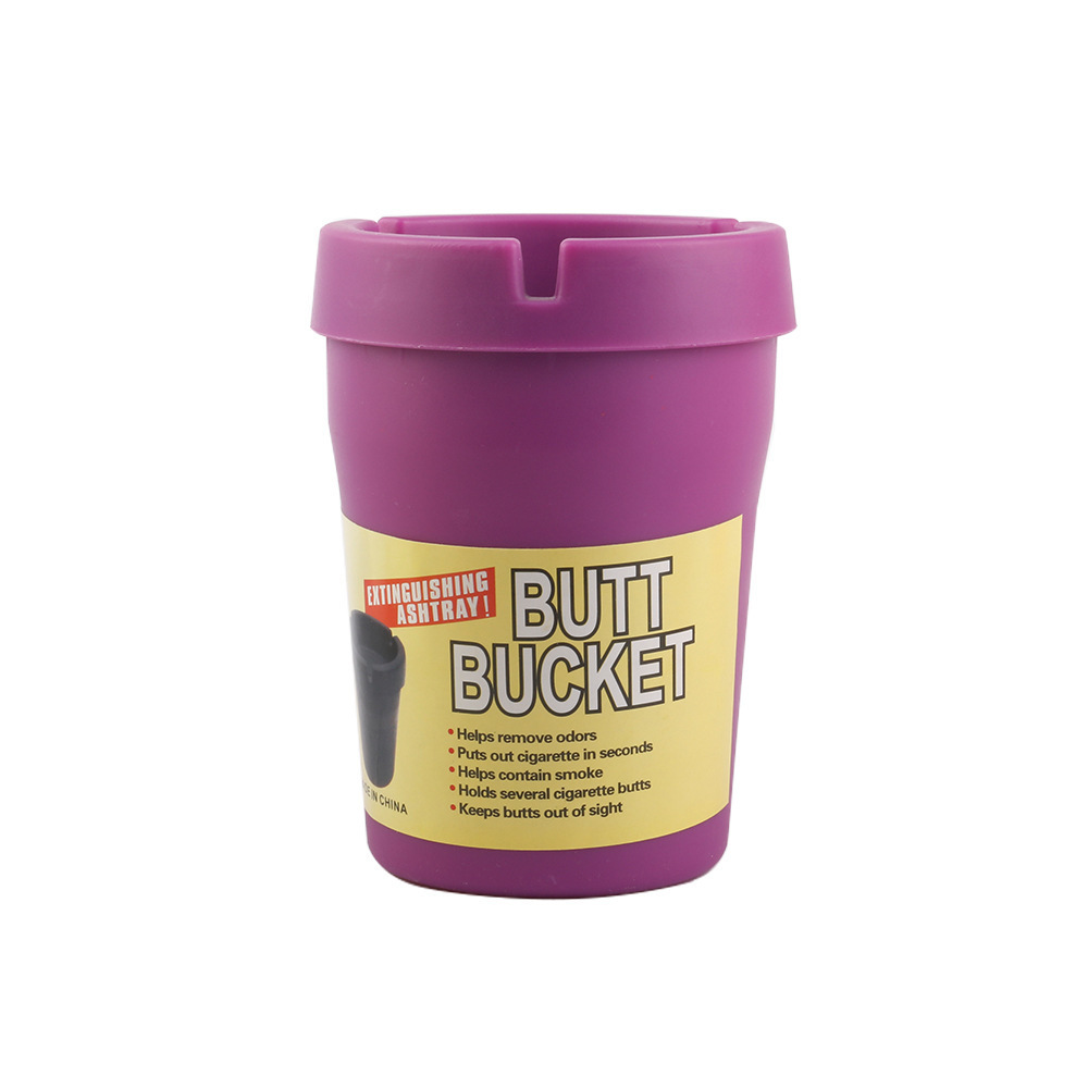 跨境热卖塑料车载烟灰缸 可拆卸便携PP材质多色塑料烟缸 Ashtray详情9