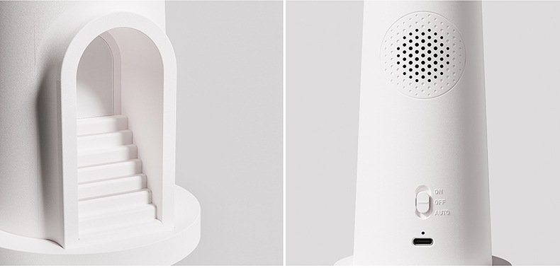 灯塔夜灯月光氛围感卧室床头伴睡夜灯桌面创意设计高级摆件投影灯详情9