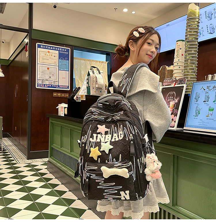 High appearance level schoolbag for junior high school girls, cute and lightweight backpack for primary school students, and large-capacity backpack for senior high school students pic 30