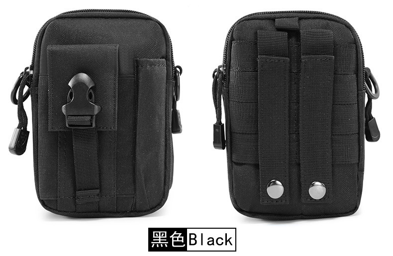 Yitu Army Camouflage Mountaineering Small waist Bag, crossbody crossbody single-shoulder bag, mobile phone waterproof sports outdoor waist bag Tactical bag pic 28