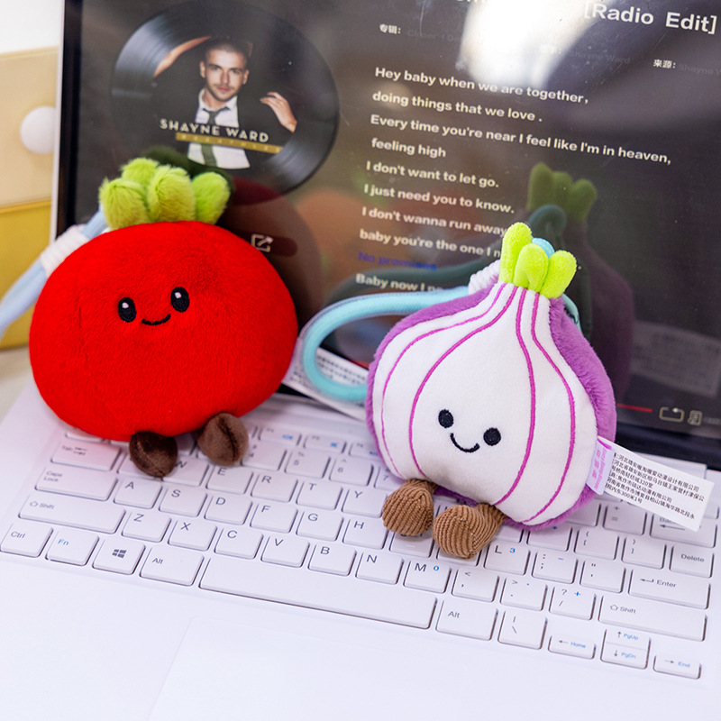 创意果蔬葱姜西红柿洋葱玩具可爱挂件毛绒玩具公仔钥匙扣玩偶详情35