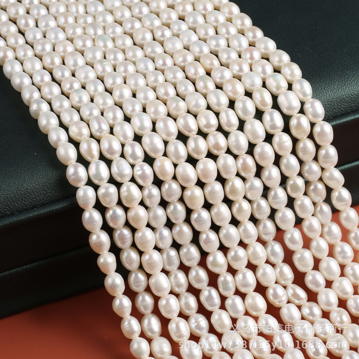Natural freshwater pearl rice beads DIY jewelry accessories, handcrafted jewelry necklaces, wholesale and production pic 2