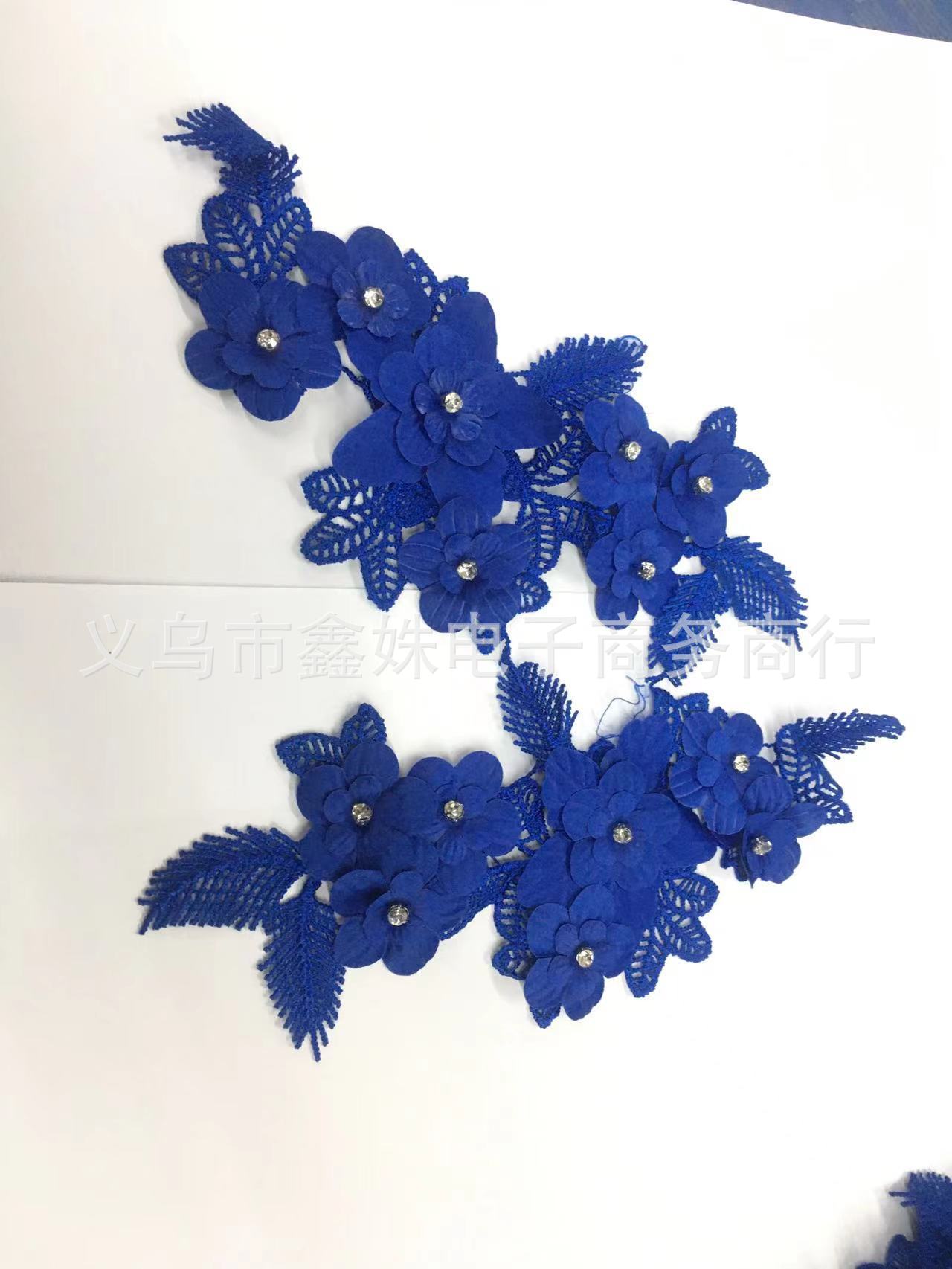 Export supply of lace flower patches in stock, lace pairs, embroidery, lace accessories, window decorations, diy performance costumes pic 6