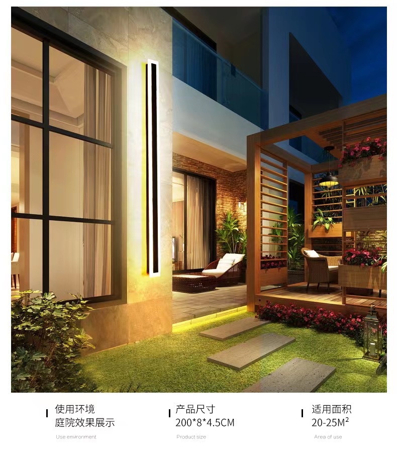 Cross-border new Chinese-style outdoor wall lamps for villas, courtyards, gardens, hotels, corridors, staircases and walls pic 8