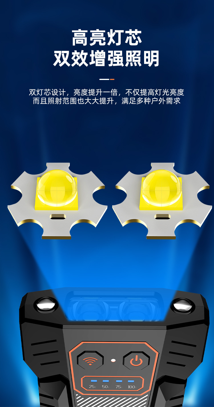 Intelligent sensor cap clip light, fishing night fishing light, cap brim light, head-mounted waterproof ultra-bright sensor headlight, leaning equipment accessories, mountain bike riding light pic 5