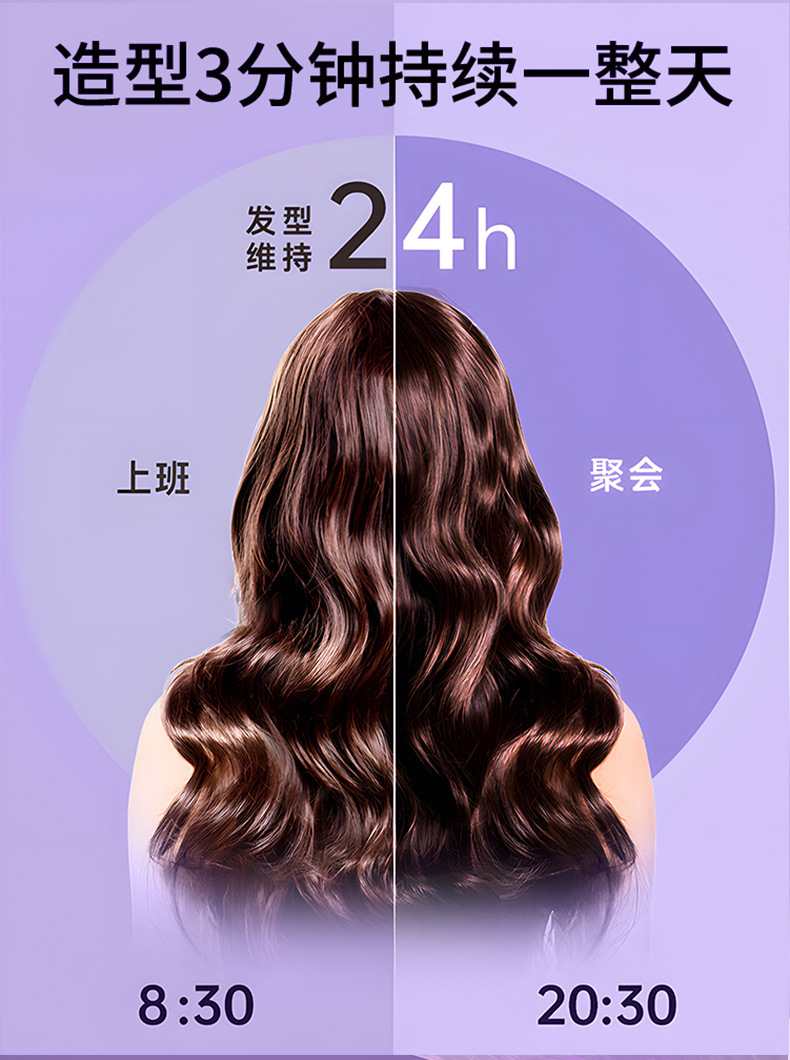 韩式全自动卷发棒32mm大卷电动负离子护发烫发懒人神器蛋卷棒批发详情6