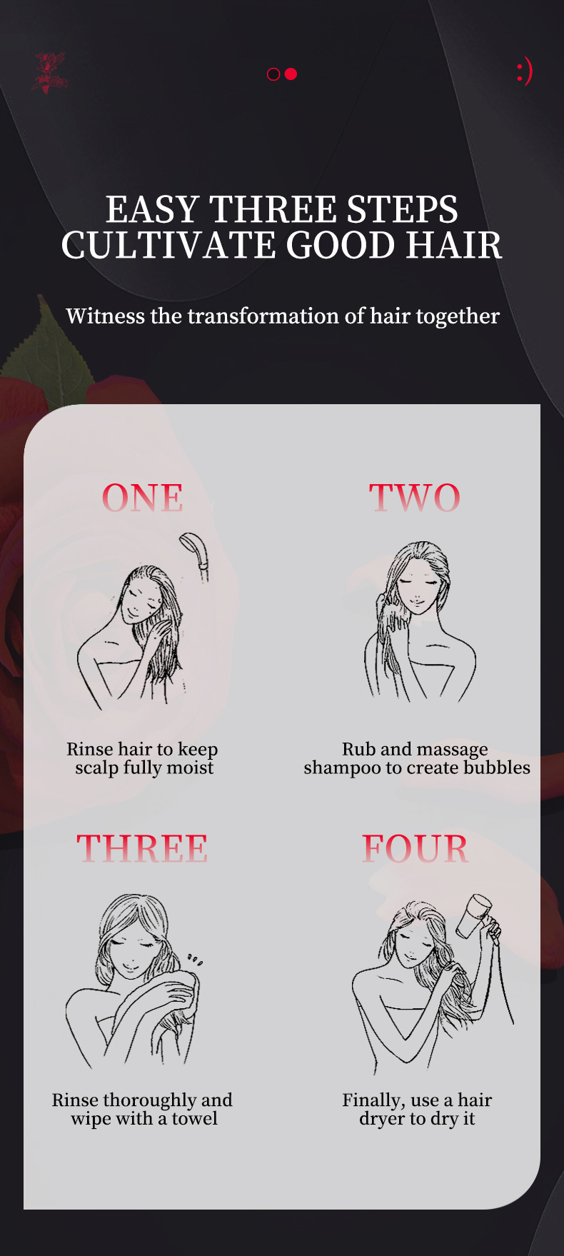 【跨境专供】FORMBO男女洗发水二合一深沉清洁浓密护发洗发水批发详情14