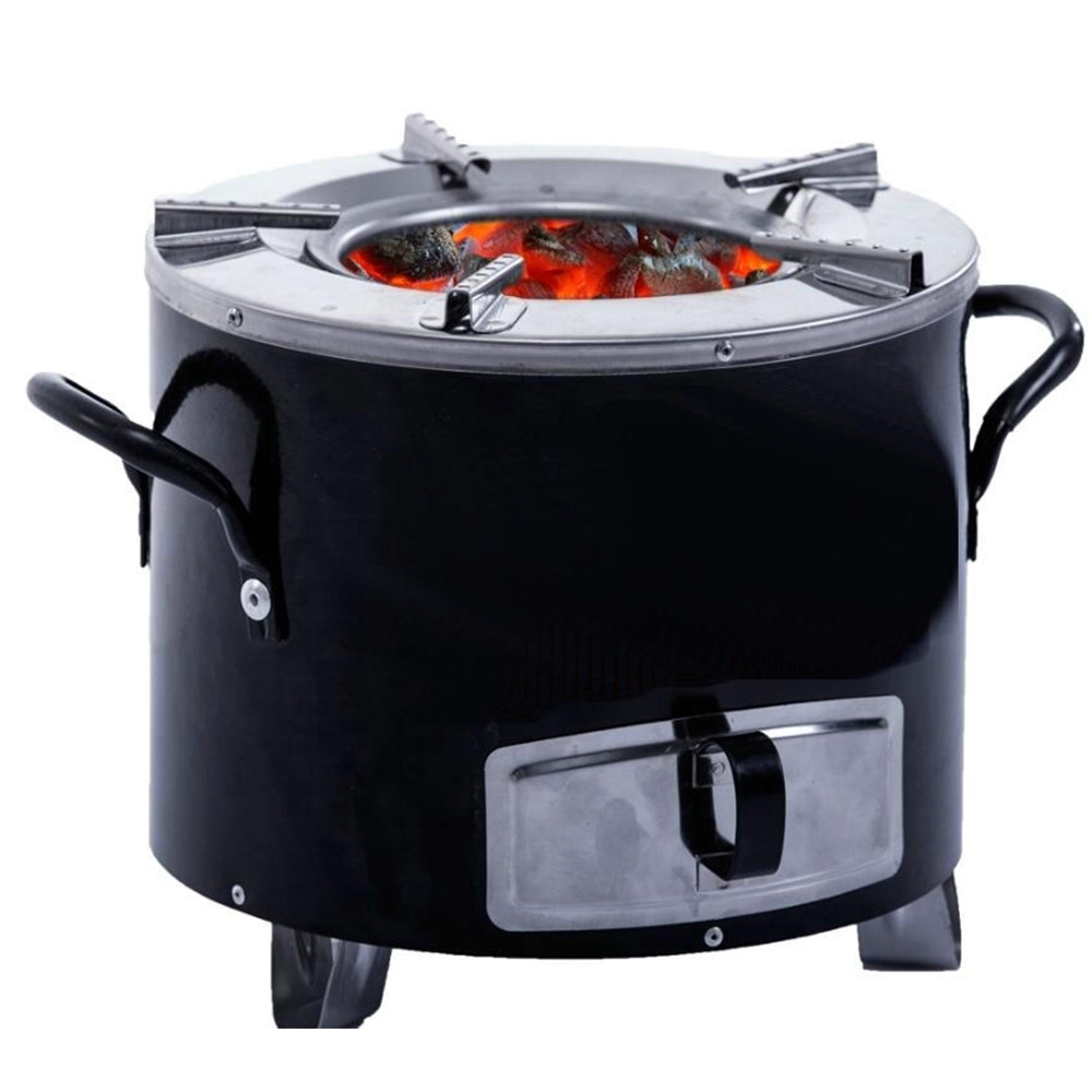 口非洲炉cookstove户外节能炭炉不锈钢柴火炉野营炊具多功能灶具详情2