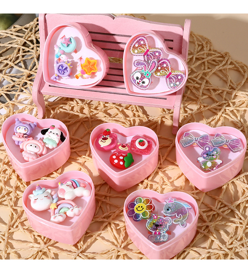 新品儿童戒指美人鱼造型一盒女童手饰套装小女孩装扮玩具戒指详情9