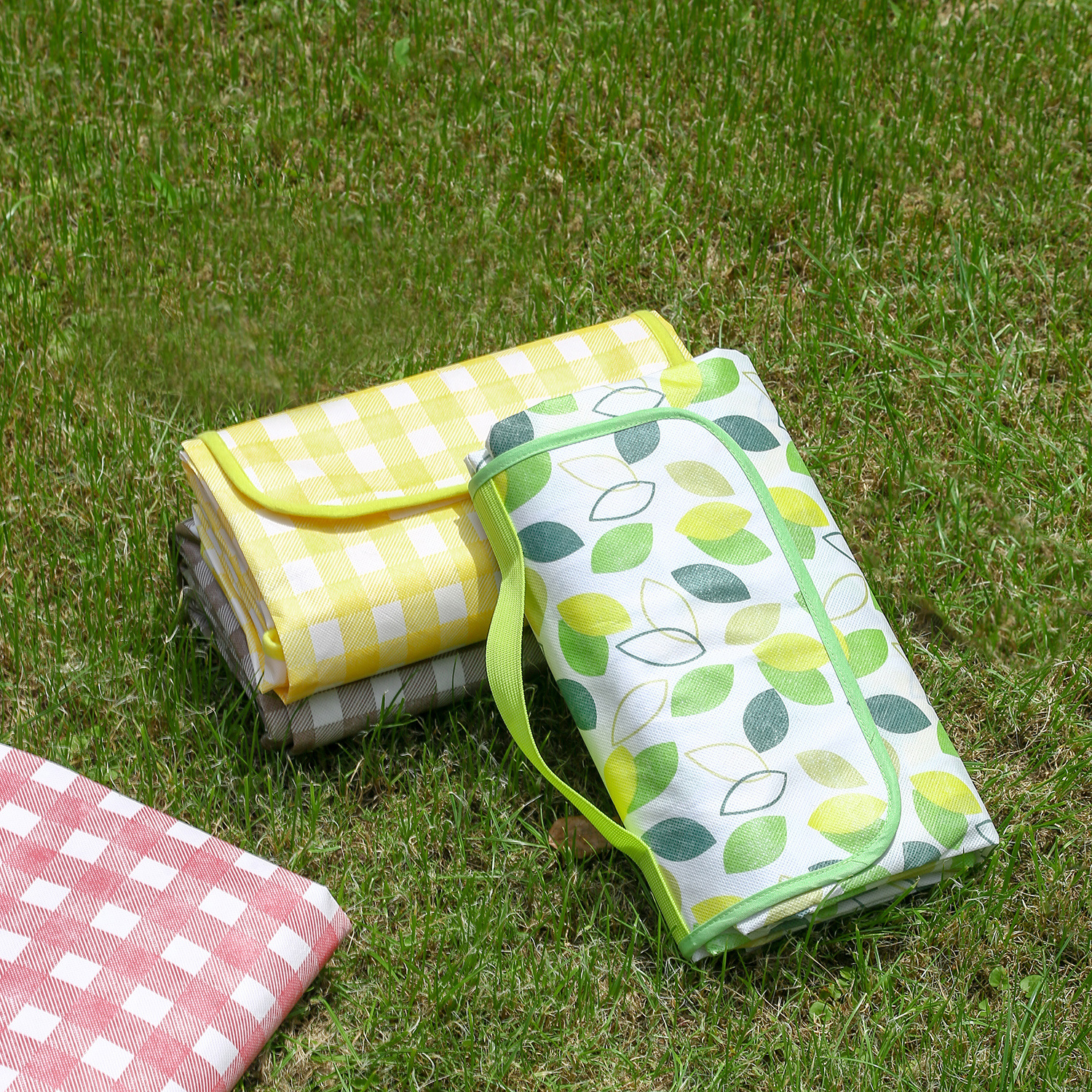 格子无纺布野餐垫康乐屋加厚防水垫地垫牛津布野餐布可折叠可收纳详情18