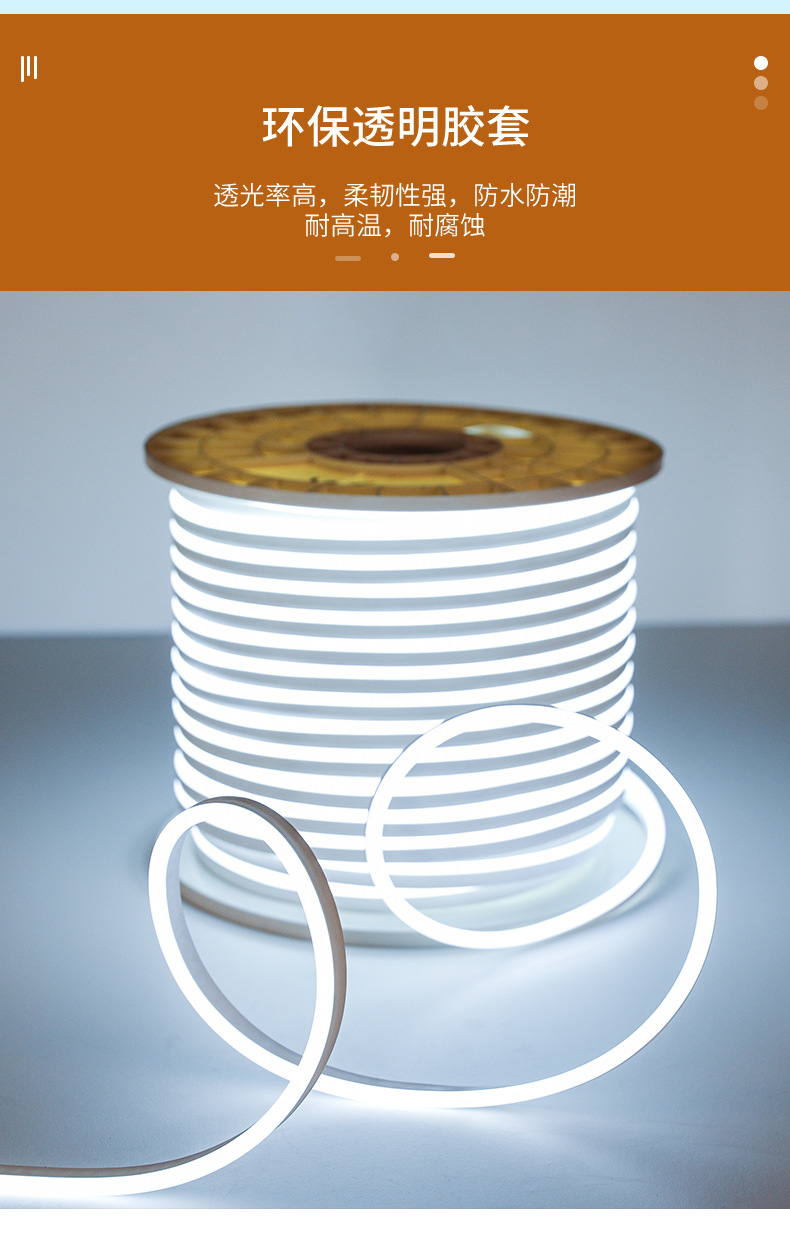 LED 3V.5V 12V 6*12软灯条户外防水超亮做字造型 柔性霓虹灯详情7