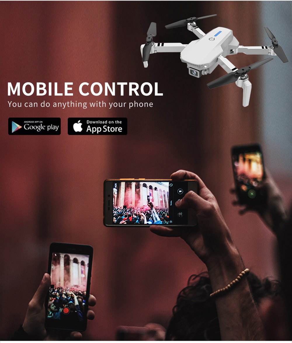 Cross-border bestseller Drone: High-definition aerial photography remote control aircraft, ultra-long endurance quadcopter toy e88 drone pic 8