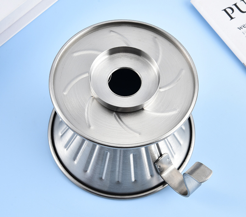 304 stainless steel coffee filter cup, heat-resistant filter cup, hand-brewed coffee set, drip filter, conical filter cup pic 10