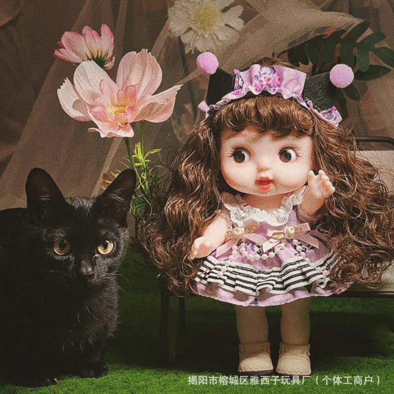 28厘米胖娃娃可爱搞怪表情娃丑萌娃娃全身搪胶3D眼5关节 儿童玩具详情2