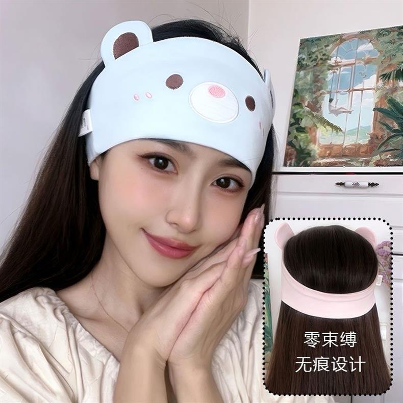 秋冬月子帽双层纯棉产妇坐月子保暖防风帽子孕妇帽时尚可爱小熊帽详情10