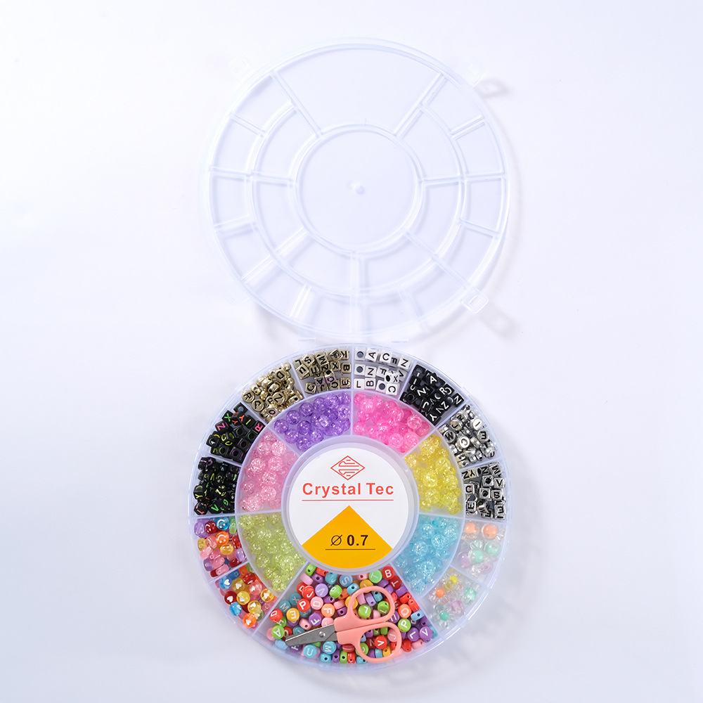 新款儿童手工串珠女孩diy手链益智创意饰品材料项链手链串珠批发详情19