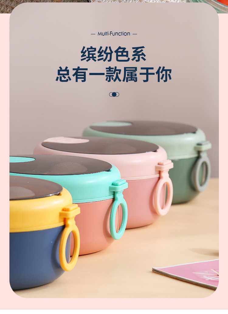 圆形保温饭盒不锈钢密封汤杯保温盒食品级批发微波炉便当盒早餐杯详情12