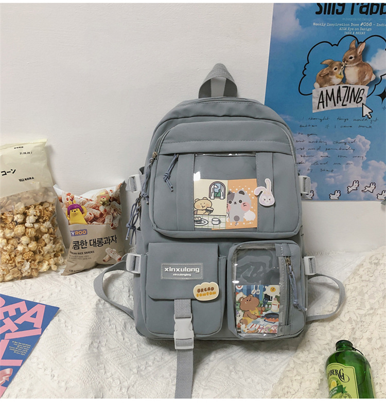 书包初中女生双肩包女痛包大容量小学生日系高中生背包中学生肩包详情28