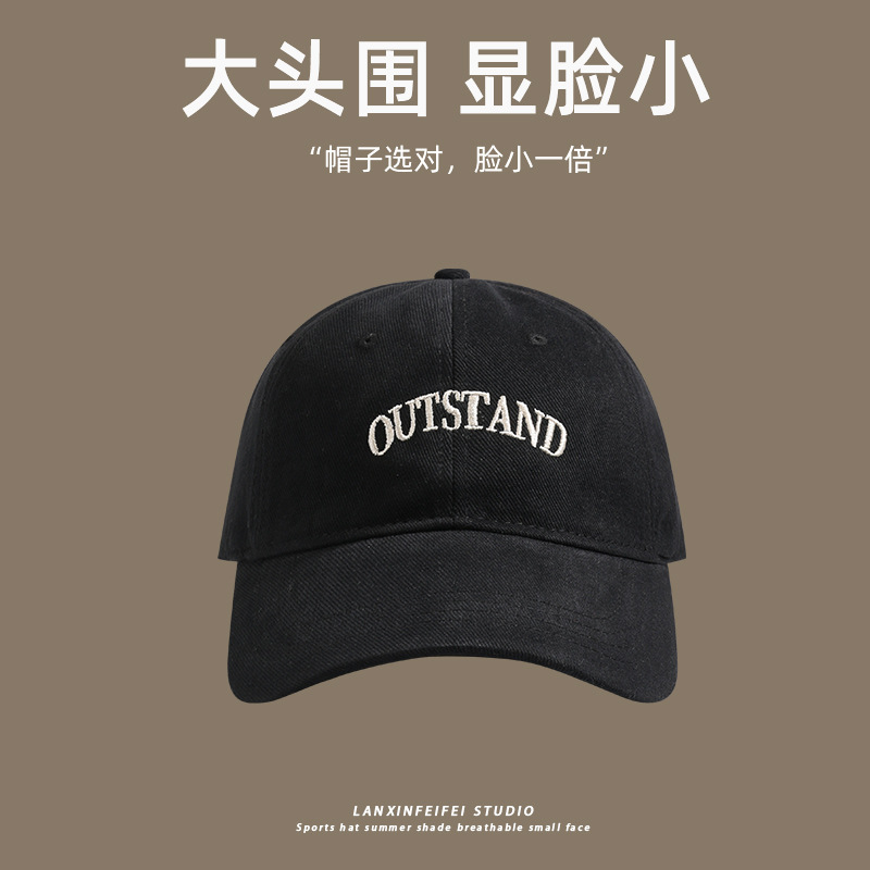 2024 New oversized baseball cap for women, deep top to show off face, small brushed cotton baseball cap, Korean version wide-brimmed cap for men pic 30