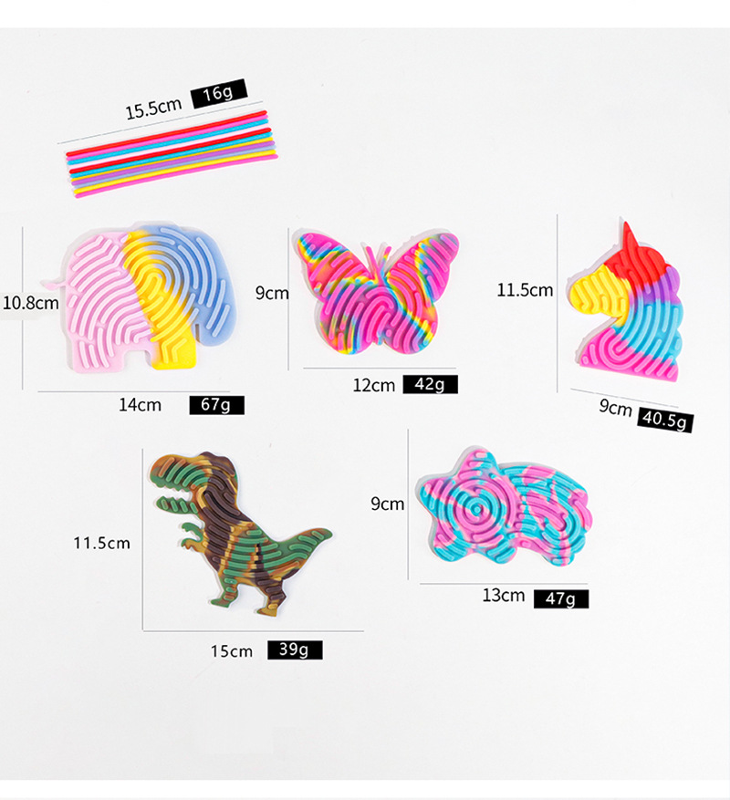 SensoryActivityBoard儿童硅胶感官解压板跨境减压玩具多功能益智益动儿童玩具详情8