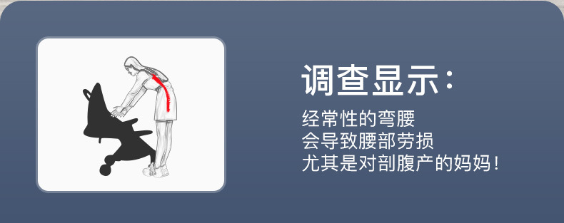 好莱福高景观溜娃神器可坐可躺轻便折叠双向遛娃婴儿手推车儿童详情19